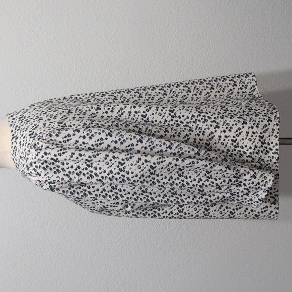 Melloday 3/4 Sleeve Polka Dot Animal Print Blouse Size Medium - Picture 4 of 10